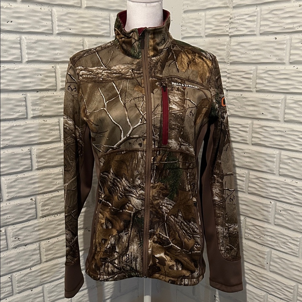 Field & Stream Mossy Oak Women's Camouflage HydroRepel no scent Jacket Small